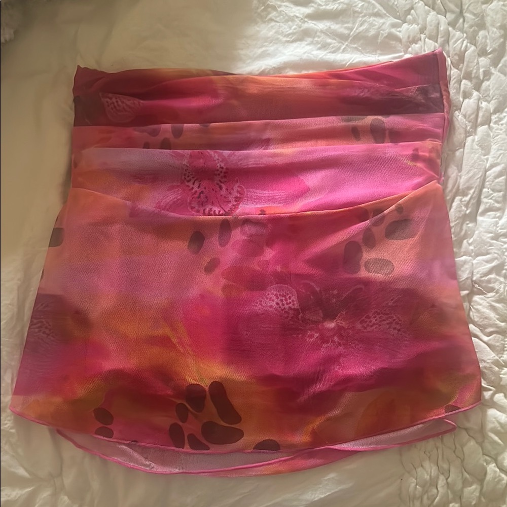 Vibrant Pink and Orange Skirt